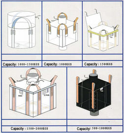 Environmental Recycled Fully Belted Big Bag FIBC Two Ton Four Loop