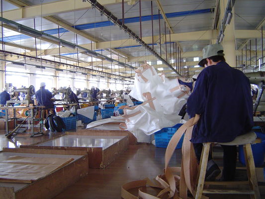 شراء كيس بولي بروبيلين PP كبير 3000 رطل أبيض FIBC / 1 طن للأطعمة الصفية online manufacture