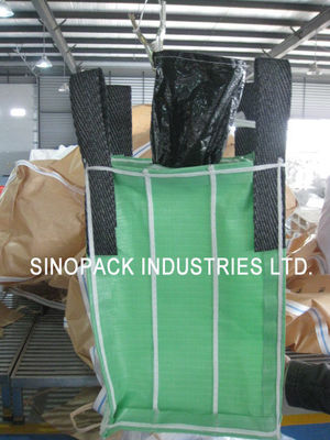 شراء مسحوق التعبئة يربك الفريق 4 كيس 1000KGS من 100 ٪ العذراء الخضراء PP النسيج online manufacture