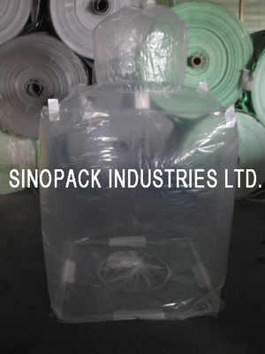 شراء شفاف 3mil 6mil سمك شكل مناسب PE حقيبة كبيرة بطانة من LLDPE / LDPE online manufacture