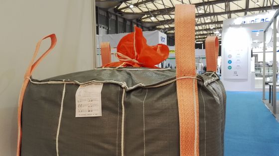 شراء رمادي PP النسيج 1000KGS 4 لوحة كبيرة أكياس جامبو لنقل بذور التخزين online manufacture